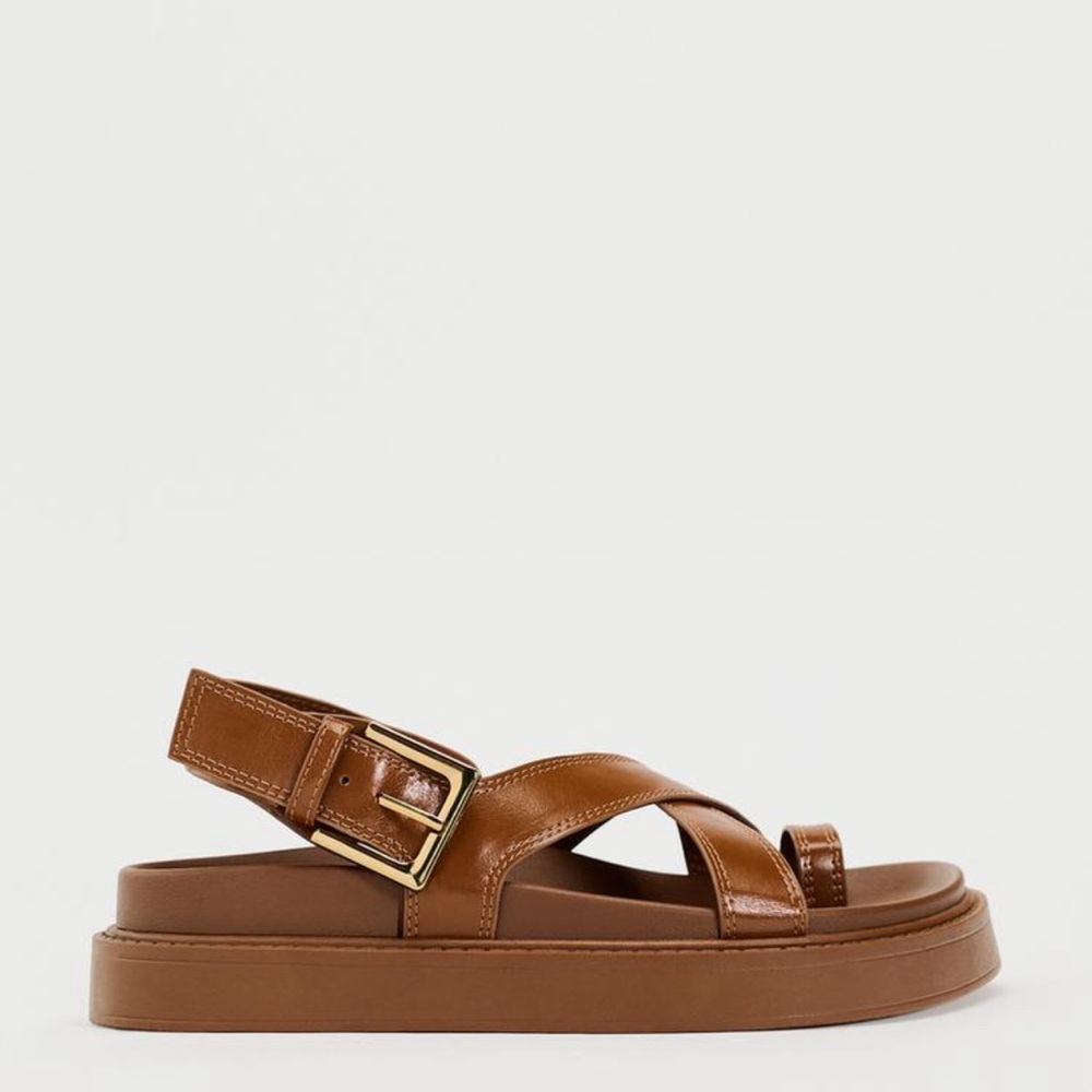 Zara Brown Sandals NWT